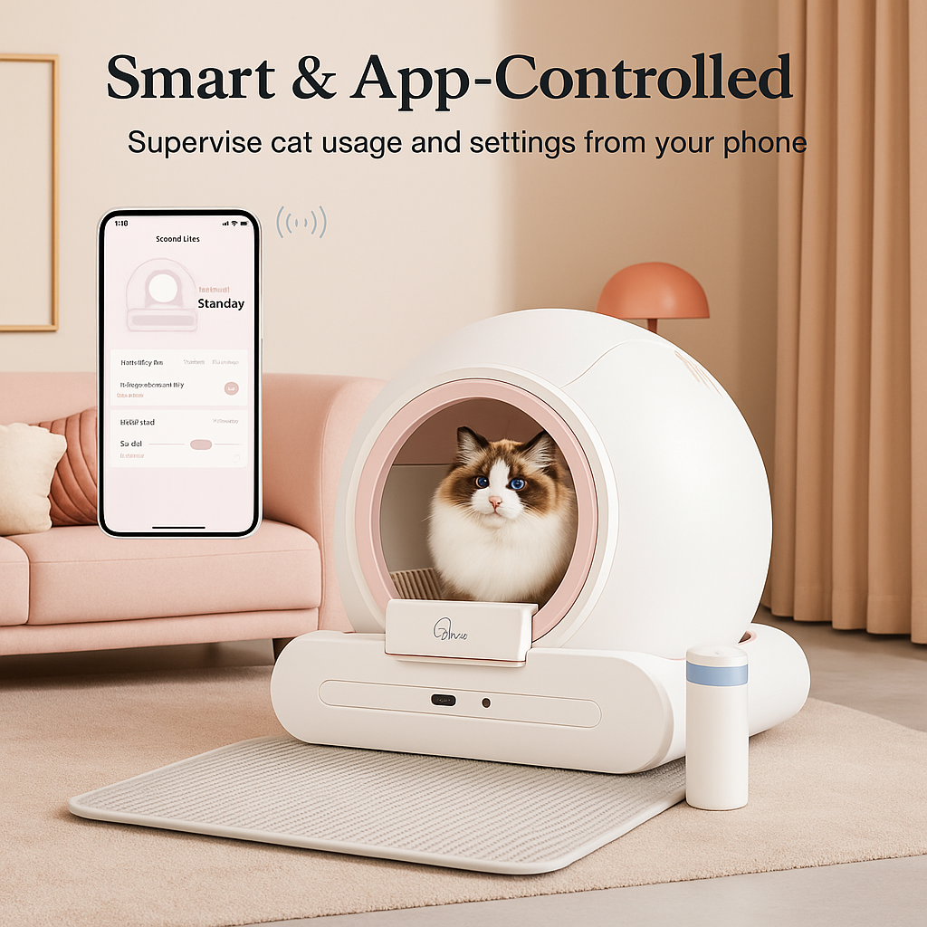 Paw & Co Prestige Litter Dome™ – Self-Cleaning Luxury for Cats Odor-Free. Mess-Free. Elegantly Designed.